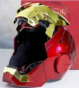 US!! Iron Man MK5 1:1 Casco Usable Control por Voz Máscara Dorada Juegos con disfraces AUTOMÓGENO - Imagen 1 de 24