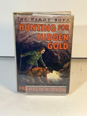 HARDY BOYS WHITE SPINE DJ #5 Hunting For Hidden Gold 1937B-17 PER CARPENTIERI - Image 1 of 4