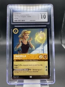 Ravensburger Disney Lorcana Demo CGC Gema Como Nueva 10 Cenicienta - Amable y Suave - Imagen 1 de 2