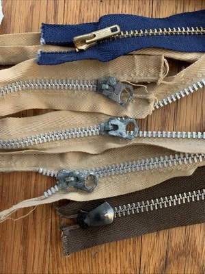 Lote de Cremallera Grande Años 40-70 (192) TALON SERVAL QUIK Alguna Colección Rara Foto 1 de 4