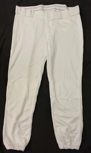 New Adult Men's 3XL ALLESON Pro Cut Elastic Bottom Baseball Pant - White - Picture 1 of 11