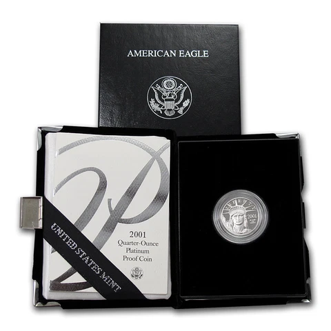 2001-W 1/4 oz Proof Platinum American Eagle (w/Box & COA) Cover