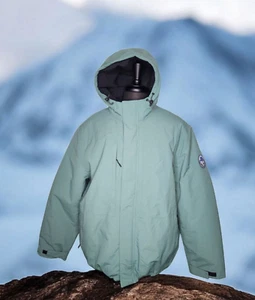 LANDS END Men's Squall XL 3 way Waterproof Insulated Parka Jacket Coat Sage NWT - Picture 1 of 15
