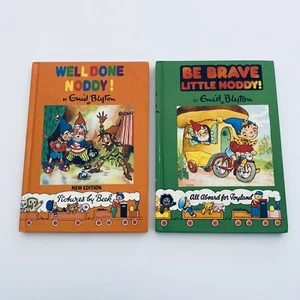 Enid Blyton Hardcover Book Lot Noddy Vintage Childrens Fiction Numbered #5 #13 - Picture 1 of 8