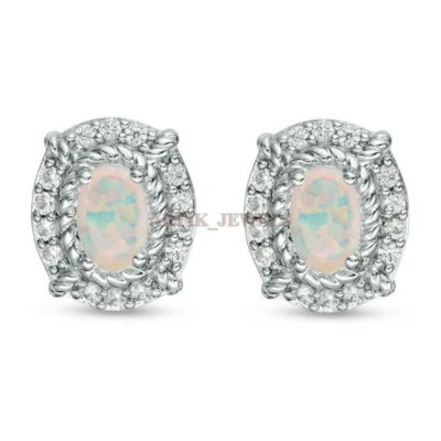 Gemas de ópalo natural con gemelos de plata de ley 925 #2436 Foto 1 de 3