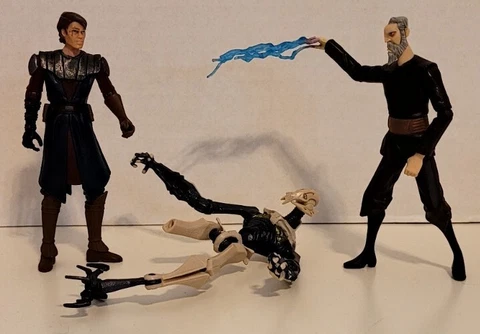 Star Wars The Clone Wars lot Anakin Skywalker Count Dooku General Grievous 3.75 Cover