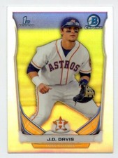 2014 Bowman Chrome J.D. DAVIS Rookie Card RC REFRACTOR #CDP81 New York Mets JD