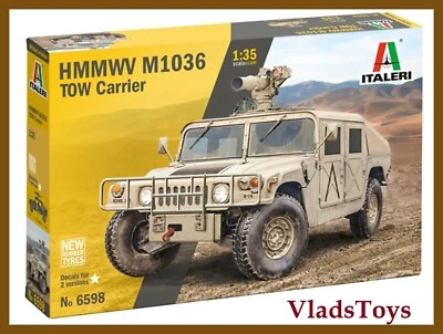 Italeri Plastic Model kit 1/35 Scale Humvee HMMWV M1036 TOW Carrier #6598 - Image 1 of 4