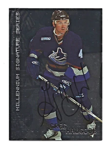 Greg Hawgood AUTOGRAPH San Jose Sharks 1999-00 In the Game Be A Player #240 AUTO - Picture 1 of 2