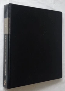 COLLECTA 'PRESENTATION PACKS' BLACK 22-RING STAMP ALBUM & 2-POCKET PAGES - Picture 1 of 3
