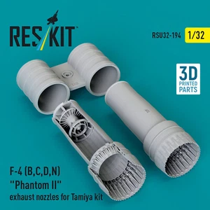 F-4 B, C, D, N Phantom II exhaust nozzles for Tamiya kit 1/32 Reskit RSU32-0194 - Picture 1 of 3