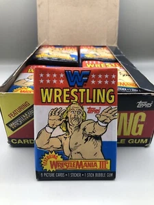 1987 Topps WWF Trading Cards (1) Sealed Pack - WWE WrestleMania III - Hulk Hogan - Picture 1 of 5