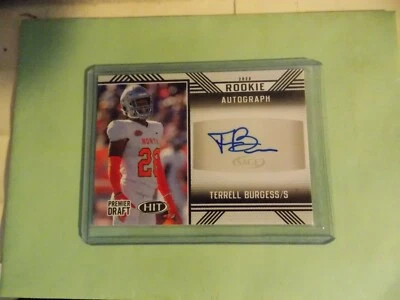 2020 Hit Premier Draft Terrell Burgess RC Auto Rookie Card #A32  - Image 1 of 2