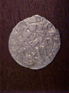 1458-1490 Matthias Corvinus Silver Dinar Of Hungary High Grade With COA - Picture 1 of 4