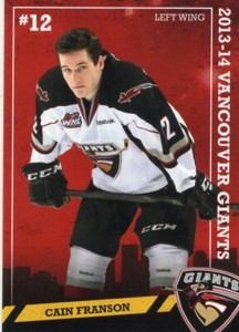2013/14 Vancouver Giants - CAIN FRANSON