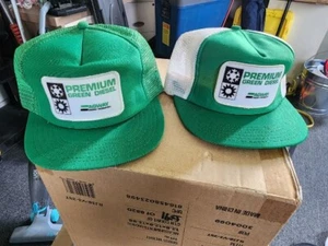 2 Vintage Agway Trucker Green & Green And White Diesel Energy Products Snapback - Picture 1 of 5