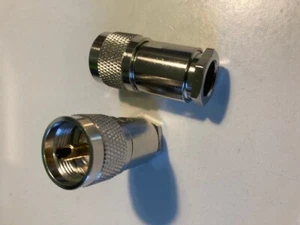 PL259 10.3mm Compression fitting plug (Pack of 5) - Picture 1 of 1