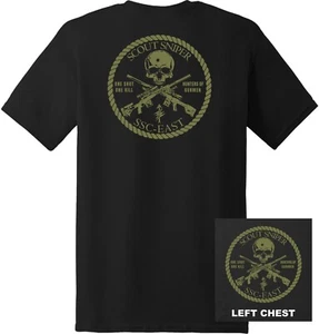 USMC - 2nd Marine Division Scout Sniper School SSC-East T-Shirt - Picture 1 of 9