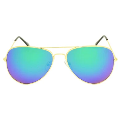 Hombres Mujeres Gafas de sol clásicas de aviador Gafas polarizadas de ciudad con lentes espejadas UV400  Foto 1 de 4