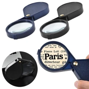 Currency Folding Magnifier Handheld Reading Magnifying Glass Jewelry Loupe - Picture 1 of 11