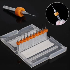 10pcs Print PCB Circuit 0.8mm Micro Drill Bits Board Carbide Engraving Tool - Picture 1 of 6