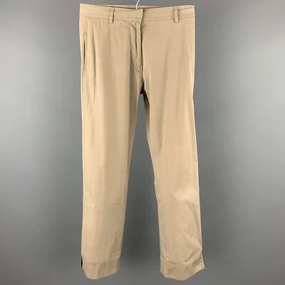 Pantalones de vestir rectos JIL SANDER talla 2 mezcla de algodón topo Foto 1 de 4