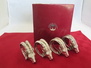 Arthur Court Widder Aluminium Serviettenringe - 4er Set - b3 - Bild 1 von 10