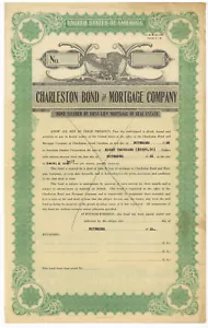 Charleston Bond and Mortgage Company. Anleihezertifikat. South Carolina - Bild 1 von 2