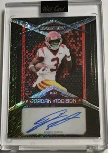 2023 WILD CARD ALUMINATION JORDAN ADDISON AUTO SP /15 FACTORY SEALED  - Picture 1 of 2