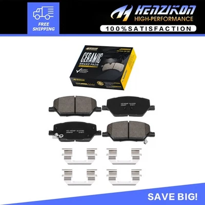 Front Ceramic Brake Pads Fit 2017 2018 2019-2021Jeep Compass Renegade Fiat 500X - Image 1 of 4