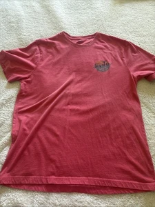 IZOD Saltwater Herren Rot XL Shirt Surf's On Logo Sunrise Beach - Bild 1 von 6