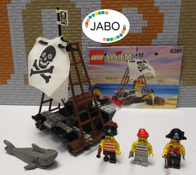(D10/16) Lego 6261 Pirate Raft with BA