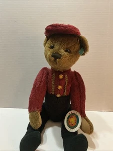 Bear Essentials Bellhop Teddy Bear Mohair Jointed 20” - Picture 1 of 14