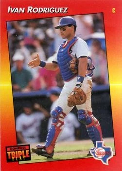 1992 Triple Play #51 Ivan Rodriguez NM - Image 1 of 2