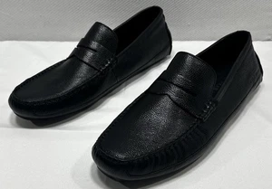 Cole Haan Wyatt Men's 13M Black Leather Penny Driver Loafers Shoes C38479 - Picture 1 of 11