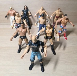 WWF 90's Jakks Pacific Titan Tron Live Attitude Era Wrestling Figures Bundle WWE - Picture 1 of 10