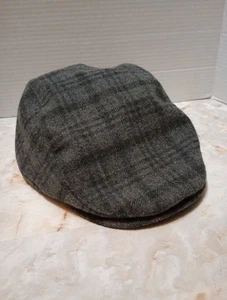 $62 Stetson Men's Brown Plaid Newsboy Ivy Cap Size L/XL 50% Llama Wool - Picture 1 of 10