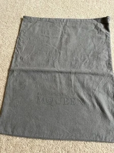 ALEXANDER McQUEEN Gray Drawstring Dust Bag Shoe Bag 35 X 42cm Drawstring Missing - Picture 1 of 4