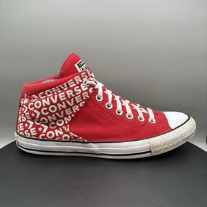 Converse Chuck Taylor All Star Street Hi Men 9 Enamel Red Print Sneakers 163955F - Picture 1 of 8