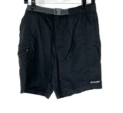 Columbia Omni Pantalones Cortos Forrados Sombra Hombre Medianos Negro Cinturón Protección Solar Foto 1 de 4