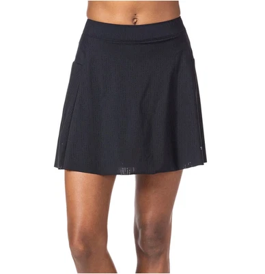 Mini forro acolchoado Terry Skort ciclismo feminino S preto perfurado - Imagem 1 de 4