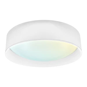 LUXRITE 17 in. LED Flush Mount Light 5CCT 2420LM 34W Dimmable White & White - Picture 1 of 7