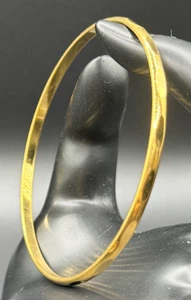 Monet Y2K 2000er Gelbgold Ton Diamantschliff Dünn Vorsteckbar Armreif Armband - Bild 1 von 6