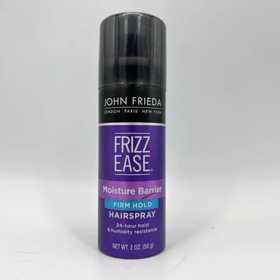 Spray para el cabello John Frieda Frizz Ease barrera hidratante sujeción firme 2 oz tamaño de viaje Foto 1 de 4