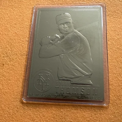 Nice 1996 Danbury Mint 22k Gold Bobby Thomson Card In Holder - Image 1 of 2