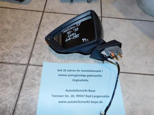 Seat Leon 5F, Bj.12-20 -Aussenspiegel/ Spiegel links elektrisch anklappbar, LY9T - Bild 1 von 3