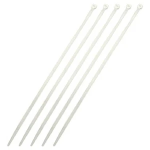 50 piezas correas de cable con cremallera 600 mm 24" transparentes 175 libras correas de conductos de alta resistencia - Imagen 1 de 2