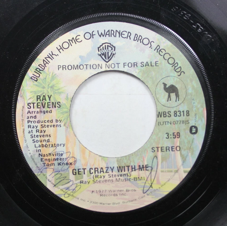 Country 45 Ray Stevens - Attraper Crazy Avec Me / Sur Burbank, Home - Photo 1/2