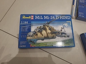 Revell Mil Mi-24 D Hind Helicopter Model Kit 1/144  Free Shipping 04093 Neu - Bild 1 von 1