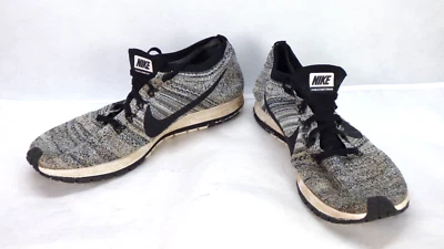 Nike Zoom Flyknit Streak Entrenadores Blanco Negro Gris Correr Reino Unido 6.5 Ligero Foto 1 de 4